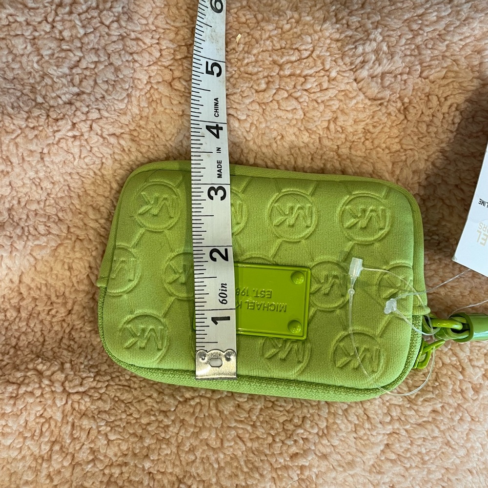 Michael kors lime green wristlet